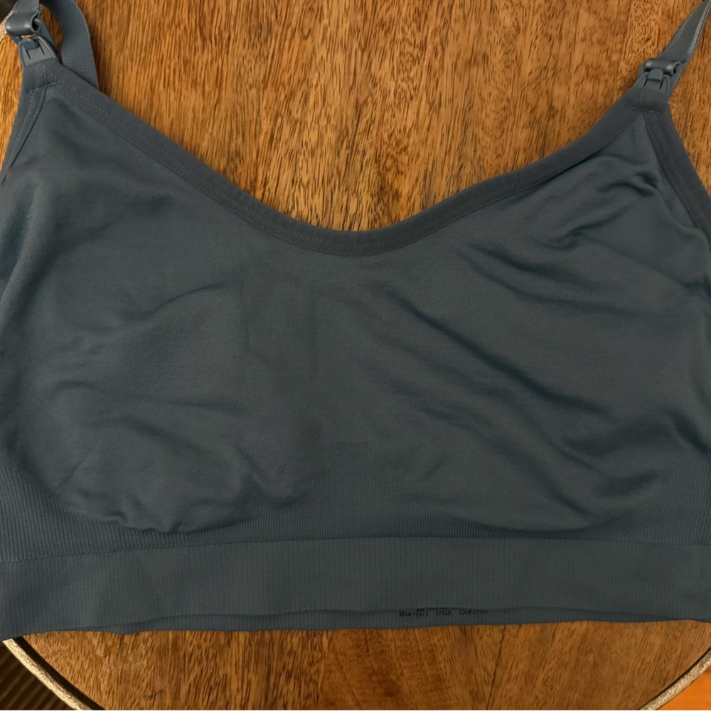 Motherhood Maternity Seamless Gray Nursing Bralette